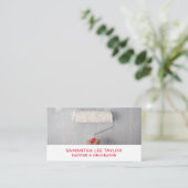 Farbwalze, Maler und Dekorator Visitenkarte (Stehend Vorderseite)