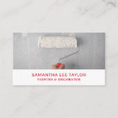 Farbwalze, Maler und Dekorator Visitenkarte (Vorderseite)