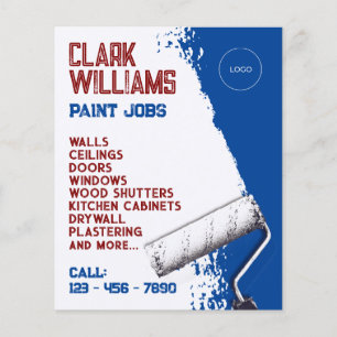 Farbwalze mit Logo Flyer