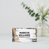 Farbwalze und Pinsel | Graffiti Brick Wall Visitenkarte (Stehend Vorderseite)