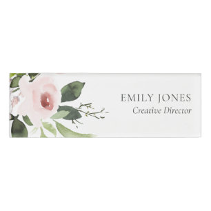 FARBWASCHWASCHEN-BLUSH-PINK-FLORALLBUNKCH NAMENSCHILD