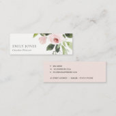 FARBWASCHWASCHEN BLUSPINK FLORAL BUNCH MINI VISITENKARTE (Vorne/Hinten)