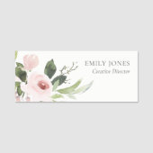 FARBWASCHWASCHEN BLUSPINK FLORAL BUNCH NAMENSSCHILD (Vorderseite)