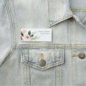 FARBWASCHWASCHEN BLUSPINK FLORAL BUNCH NAMENSSCHILD (Beispiel)