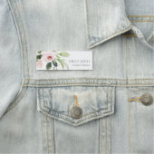 FARBWASCHWASCHEN BLUSPINK FLORAL BUNCH NAMENSSCHILD (Beispiel)