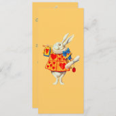 FARBWECHSEL Kaninchen in Alice Wonderland ~ Einlad Einladung (Vorne/Hinten)