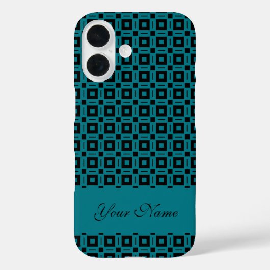 Farbwechsel! Muster für Funky Retro-Quadrate Case-Mate iPhone Hülle (Rückseite)