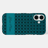 Farbwechsel! Muster für Funky Retro-Quadrate Case-Mate iPhone Hülle (Rückseite (Horizontal))