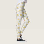 Farbweiße Blume Leggings (Rechts)