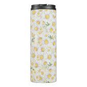 Farbweiße Blume Thermosbecher (Rückseite)