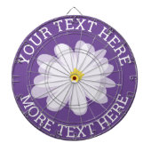 Farbweiße Tageskarte Blume Dartscheibe (vorne)