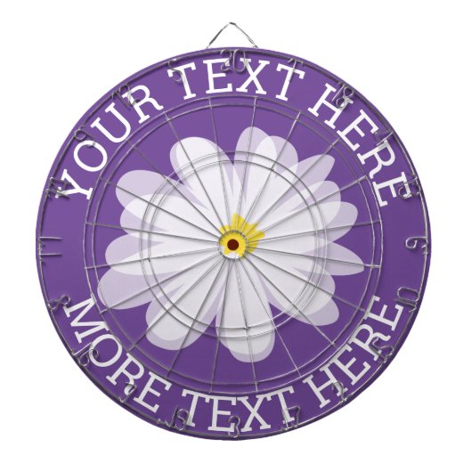 Farbweiße Tageskarte Blume Dartscheibe (vorne)