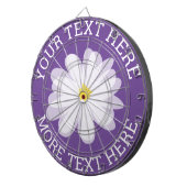 Farbweiße Tageskarte Blume Dartscheibe (Vorderseite rechts)