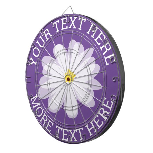 Farbweiße Tageskarte Blume Dartscheibe (Vorderseite rechts)
