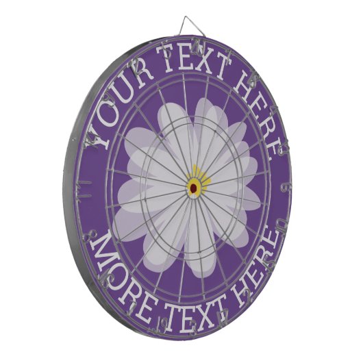 Farbweiße Tageskarte Blume Dartscheibe (Vorderseite Links)