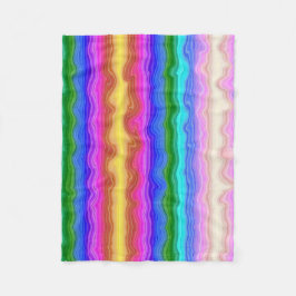 Farbwellen Fleecedecke