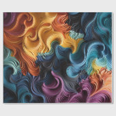 Farbwellen Geschenkpapier (Flach)