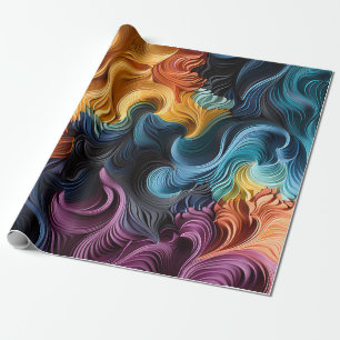Farbwellen Geschenkpapier