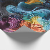 Farbwellen Geschenkpapier (Ecke)