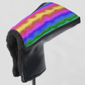 Farbwellen Golf Headcover (3/4 Vorderseite)