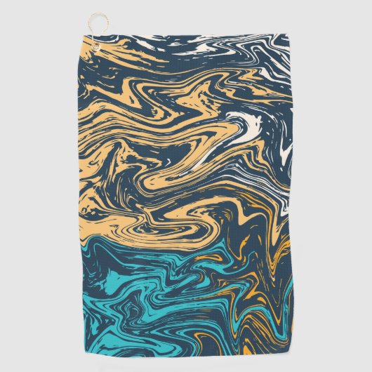 Farbwellen Golfhandtuch (Vorderseite)