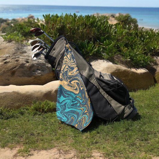 Farbwellen Golfhandtuch