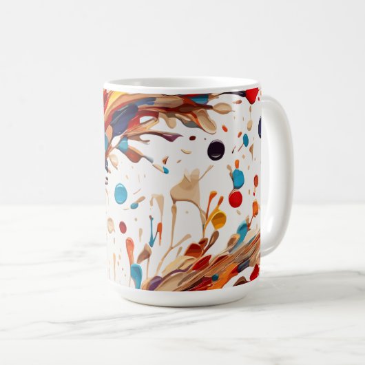 Farbwellen Kaffeetasse (VorderseiteRechts)