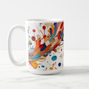 Farbwellen Kaffeetasse