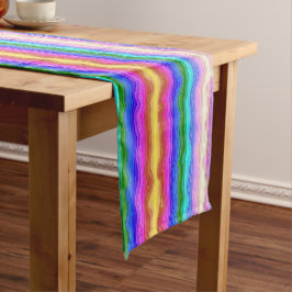 Farbwellen Kurzer Tischläufer