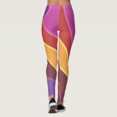 Farbwellen Leggings (Rückseite)