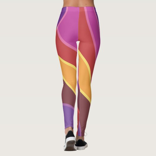Farbwellen Leggings (Rückseite)