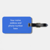 Farbwellen Personalisiert Gepäckanhänger (Rückseite horizontal)