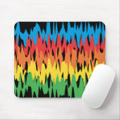 Farbwellen: Vektorillustration: Mousepad (Mit Mouse)
