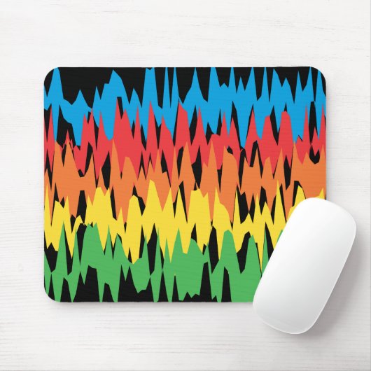 Farbwellen: Vektorillustration: Mousepad (Mit Mouse)