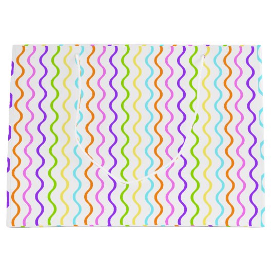 Farbwellenspanner Party Geschenktasche Große Geschenktüte (Vorderseite)