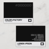 Farbwerkstatt - Schwarz (00000) Visitenkarte (Vorne/Hinten)