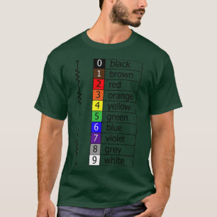 Farbwiderstandscodes T-Shirt