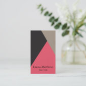 Farbwinkel Modernes Beruflich Visitenkarte (Stehend Vorderseite)