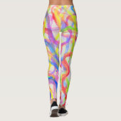 Farbwolke-Wirbel Leggings (Rückseite)