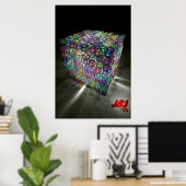 Farbwürfel Poster (Heimbüro)