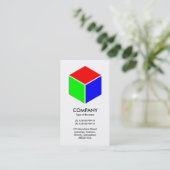 Farbwürfel Visitenkarte (Stehend Vorderseite)
