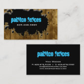 Farbzaun für Holzkarten Visitenkarte (Vorne/Hinten)