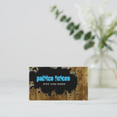 Farbzaun für Holzkarten Visitenkarte (Stehend Vorderseite)