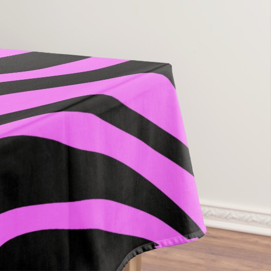 Farbzebramuster aus rosa Neonfarben Tischdecke (Beispiel)