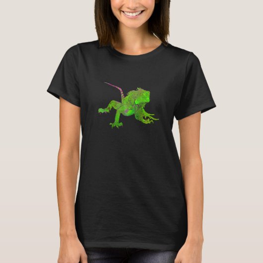 Farbzeichn von Leguana Premium T-Shirt (Vorderseite)