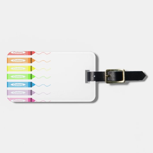 Farbzeit! Gepäckanhänger (Vorderseite horizontal)