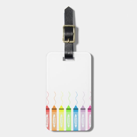 Farbzeit! Gepäckanhänger (Vorderseite vertikal)