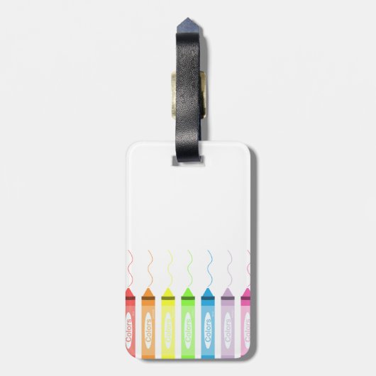 Farbzeit! Gepäckanhänger (Rückseite vertikal)