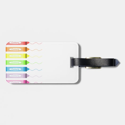 Farbzeit! Gepäckanhänger (Rückseite horizontal)