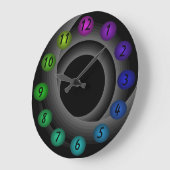 Farbzeitgenosse-Designer der Unendlichkeits-3D Große Wanduhr (Winkel)